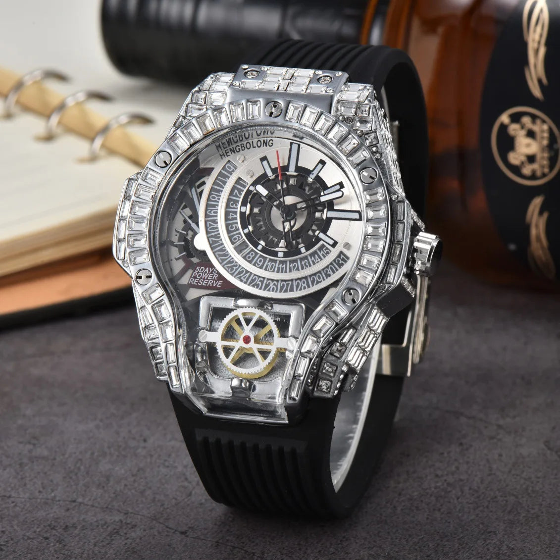 Full diamond Case Business Luxury Top Mens Watches