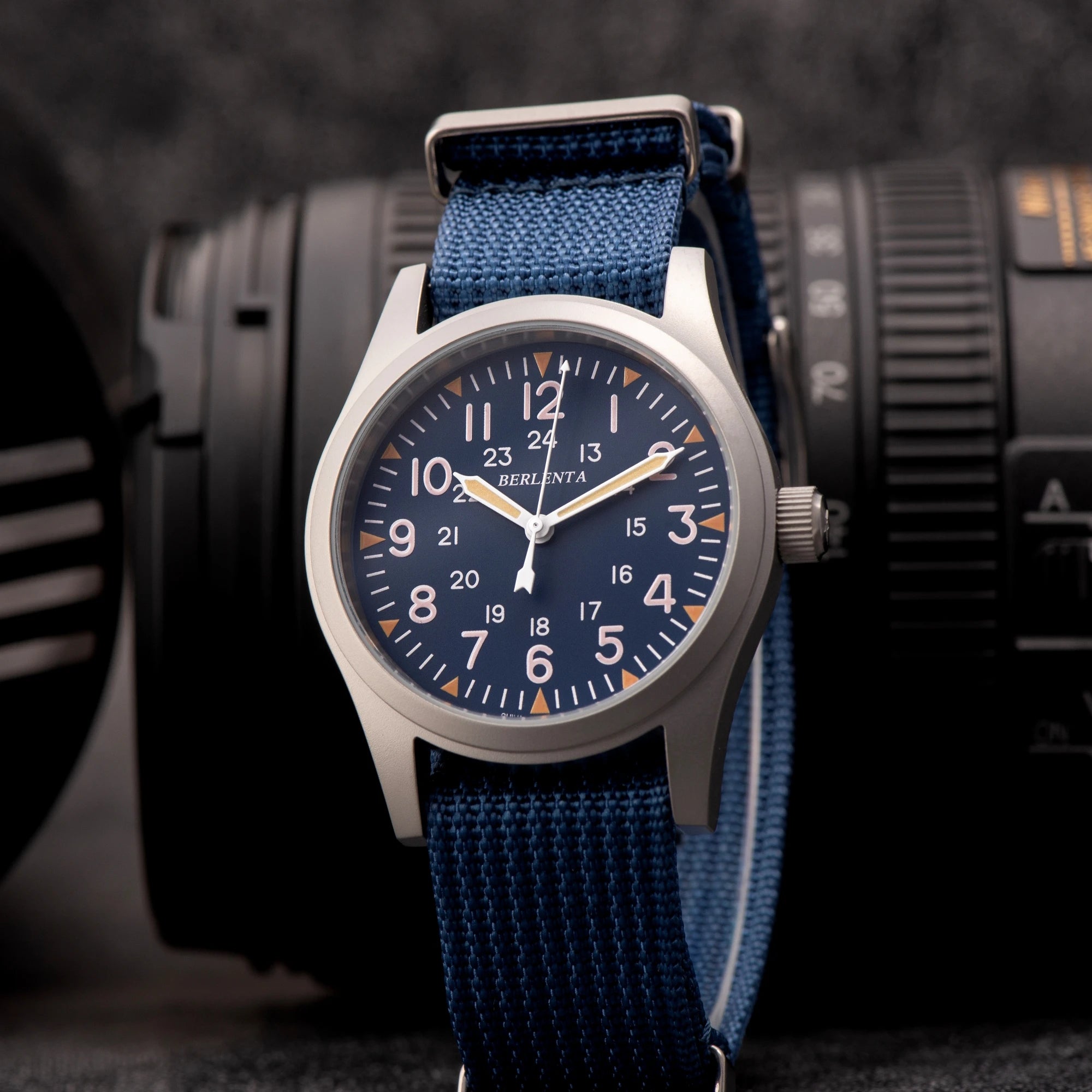 Vintage Field Military Nylong Wristwatch For Men