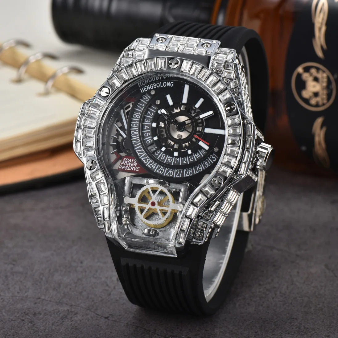 Full diamond Case Business Luxury Top Mens Watches