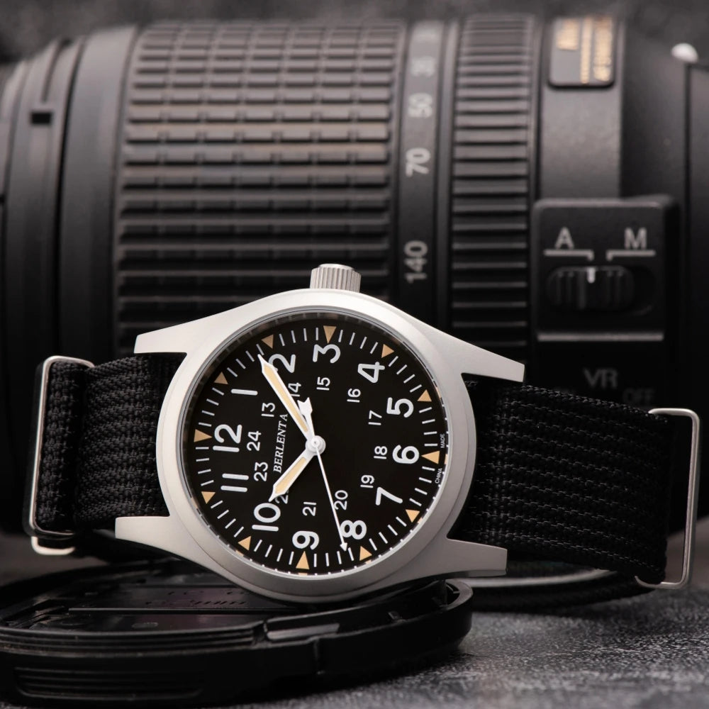 Vintage Field Military Nylong Wristwatch For Men