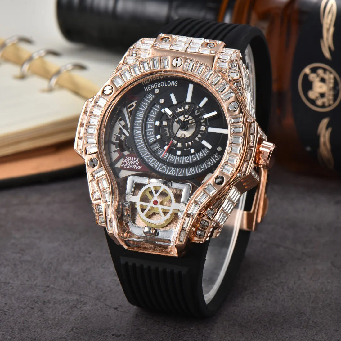 Full diamond Case Business Luxury Top Mens Watches