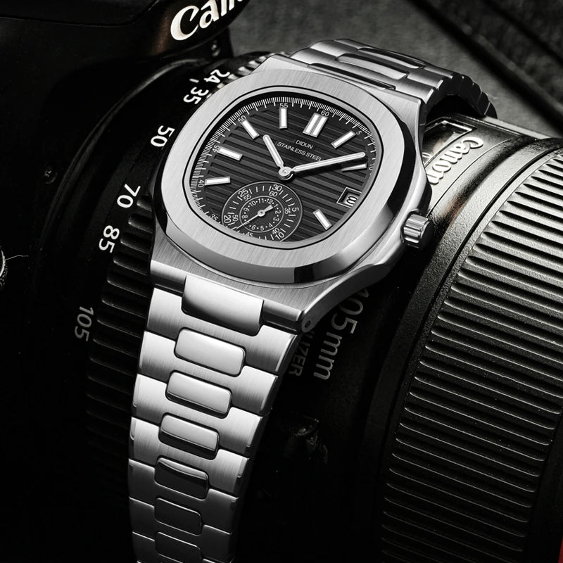 Top Brand Luxury Business Stainless Watch Male