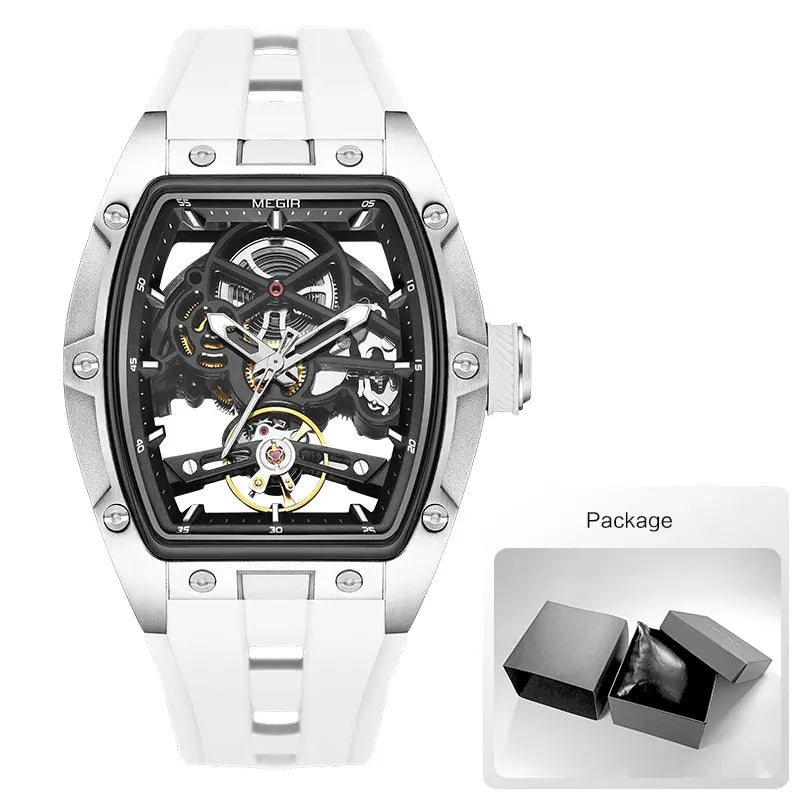 MEGIR Men Wristwatch Fashion Black Waterproof